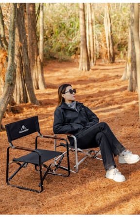 เก้าอี้สนาม MOUNTAINHIKER รุ่น VASILY 55*49*70ซม. สีดำ :_5